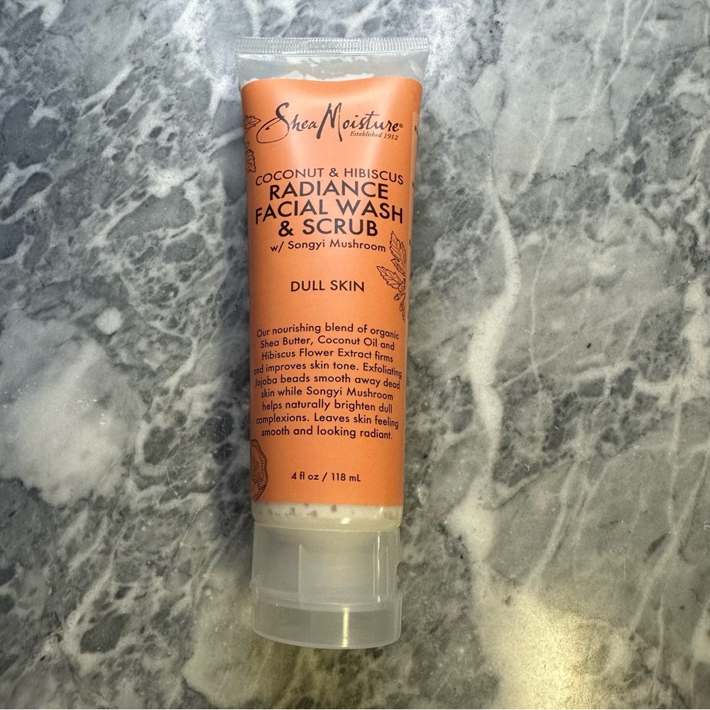New Shea Moisture Radiance Facial Wash and Scrub
